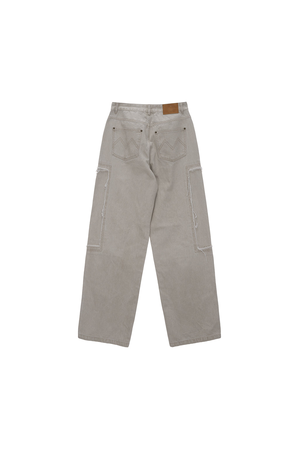 Matinkim Double Knee Cotton Denim Pants For Men IN Beige