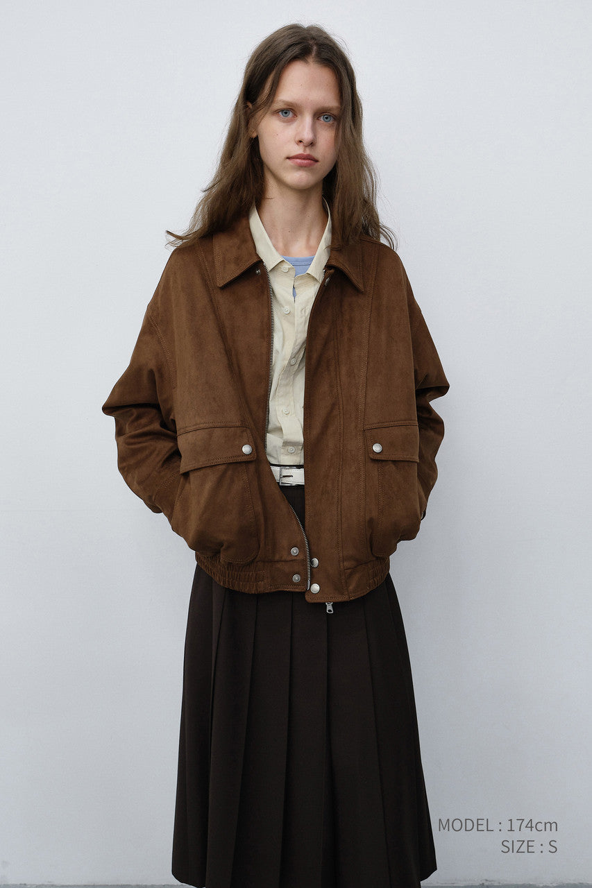 Dunst Pleats Long Skirt Brown