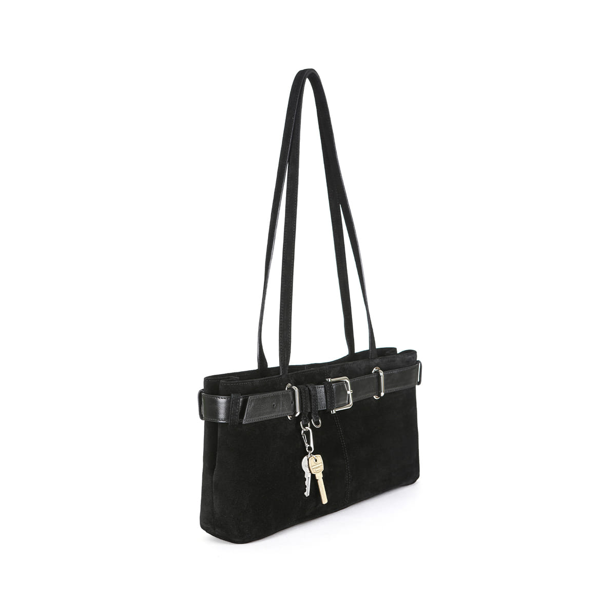 Osoi Shoulder Brocle Suede Black Combi