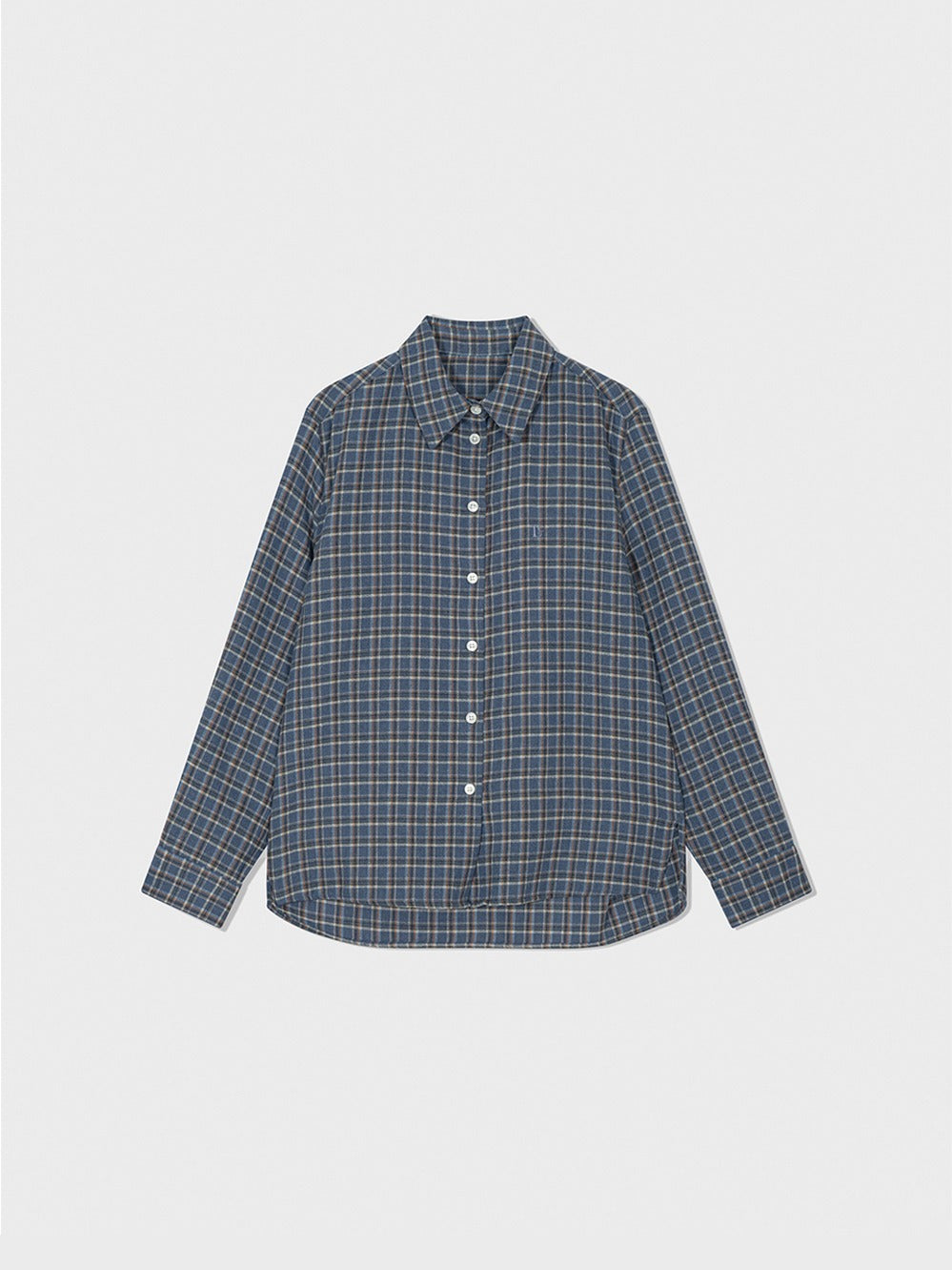 Low Classic Regular Fit Shirt Blue Bird Check