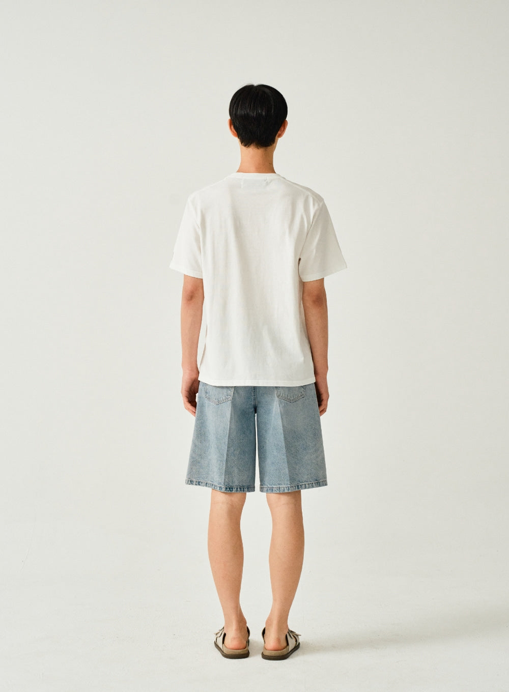 [satur] Classic Logo T-shirt - Clean White