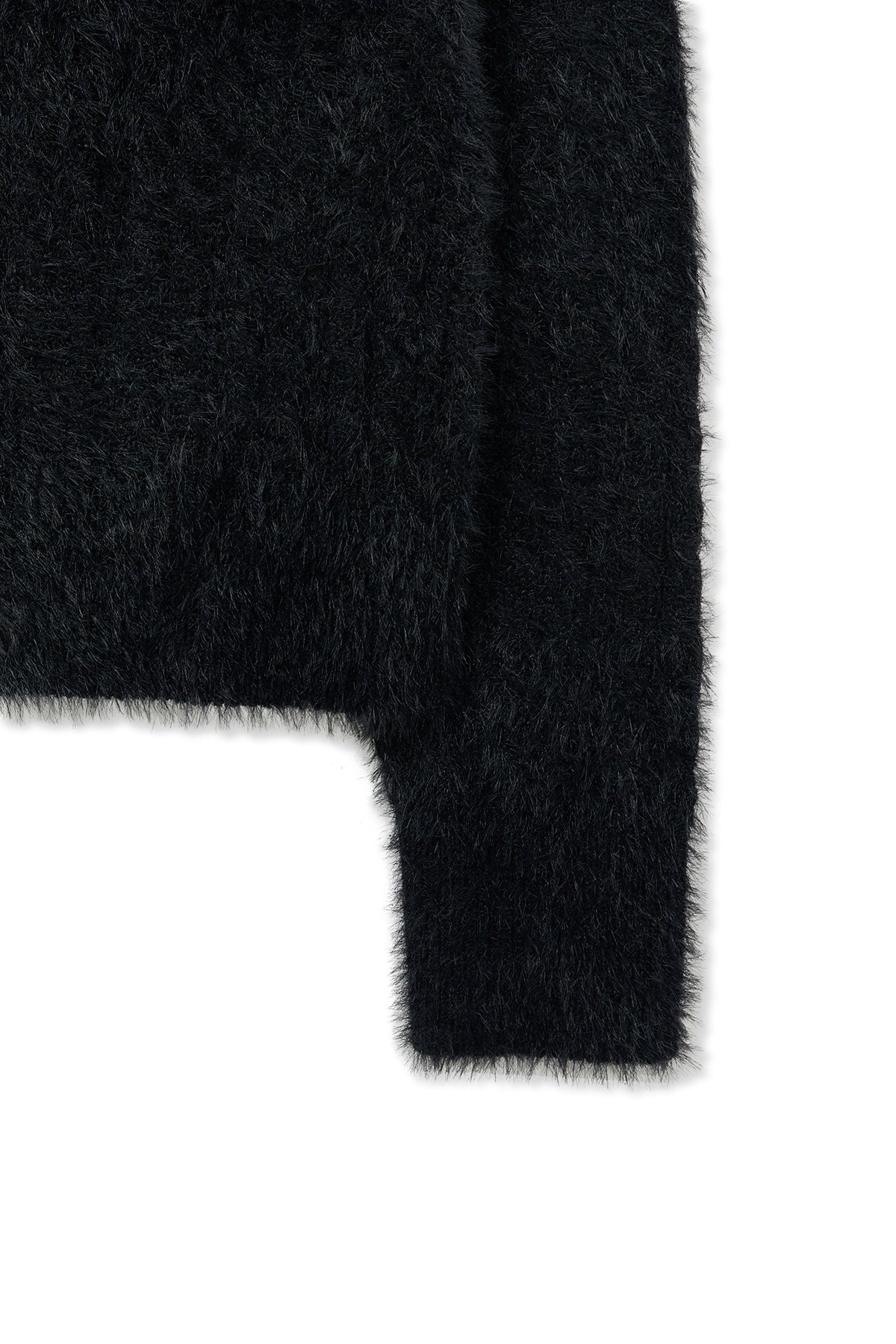 Matinkim Hairy Cable Knit Pullover IN Black