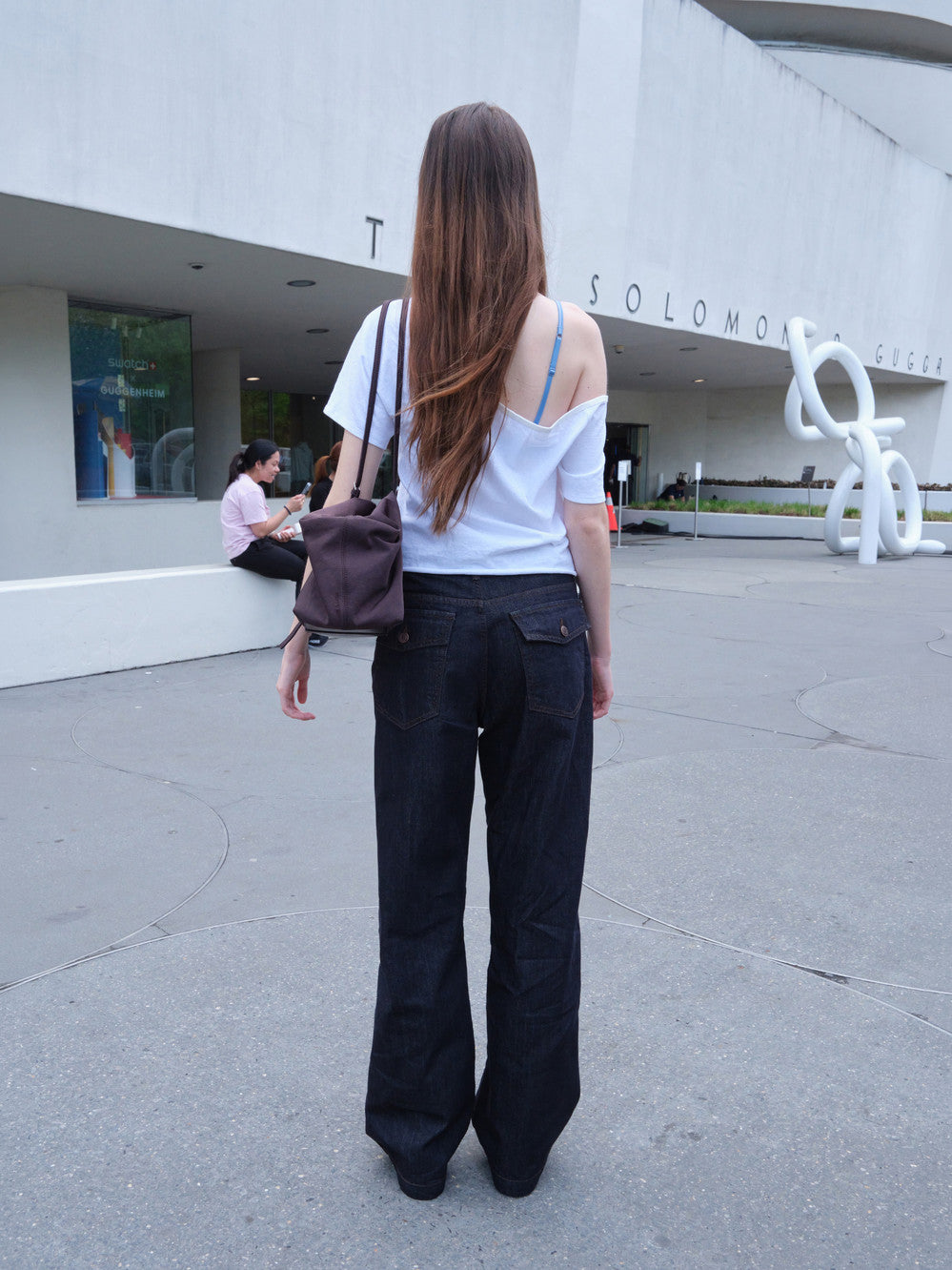 Low Classic Nonfade Pocket Wide Jeans Indigo