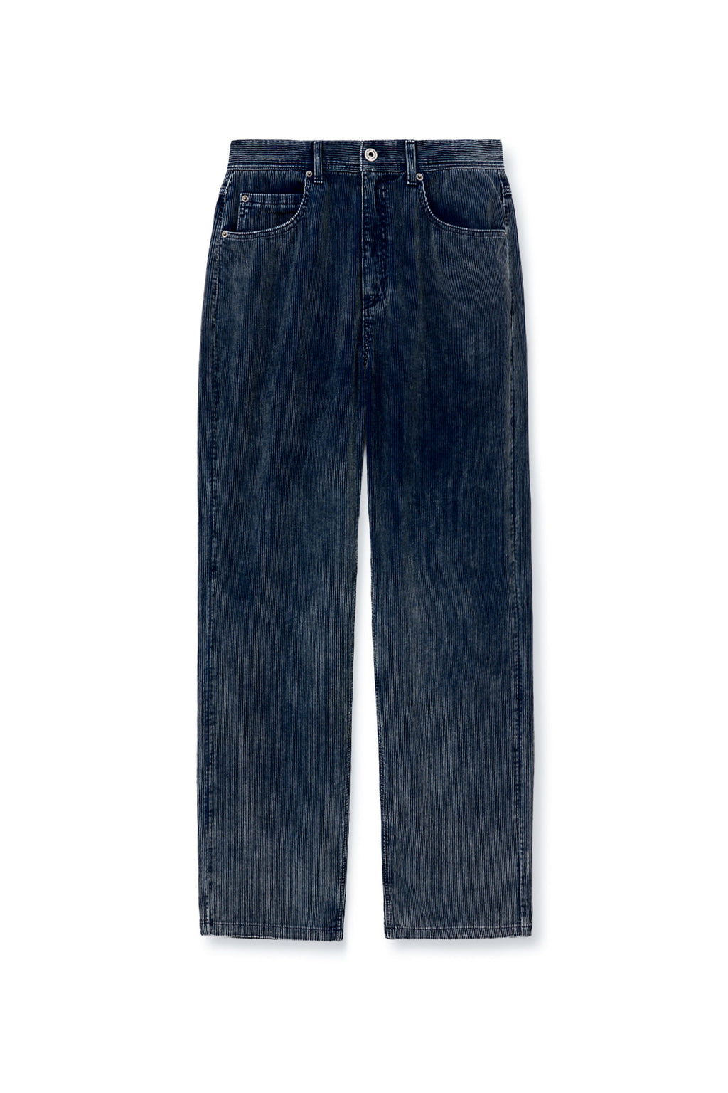 [matinkim] WASED CORDUROY PANTS FOR MEN IN BLUE