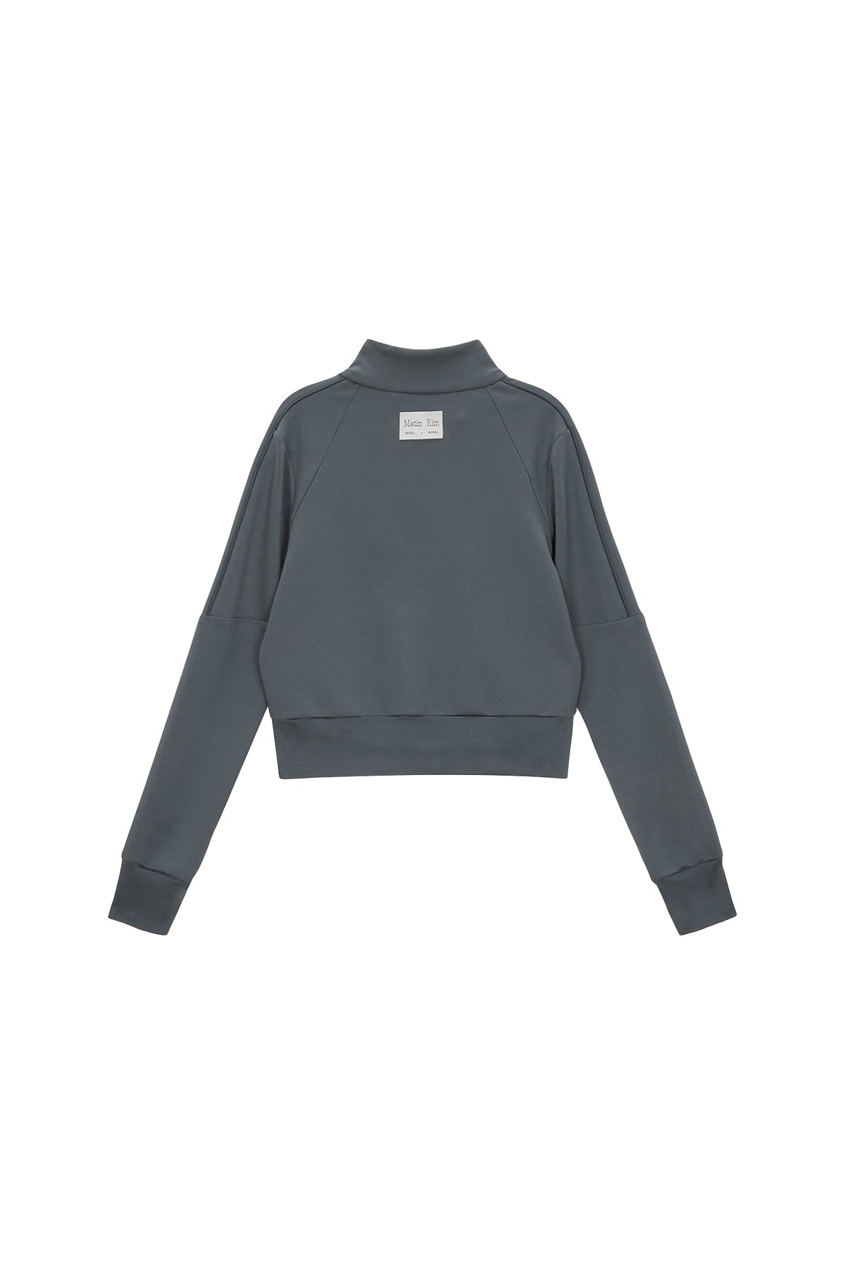 [matinkim] PIPING CROP TRACK JUMPER IN GREY