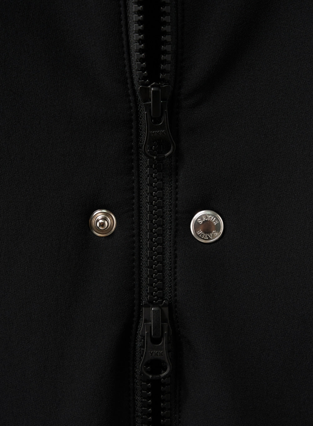 [satur] Teo Nylon Fleece Hood Jacket - Black