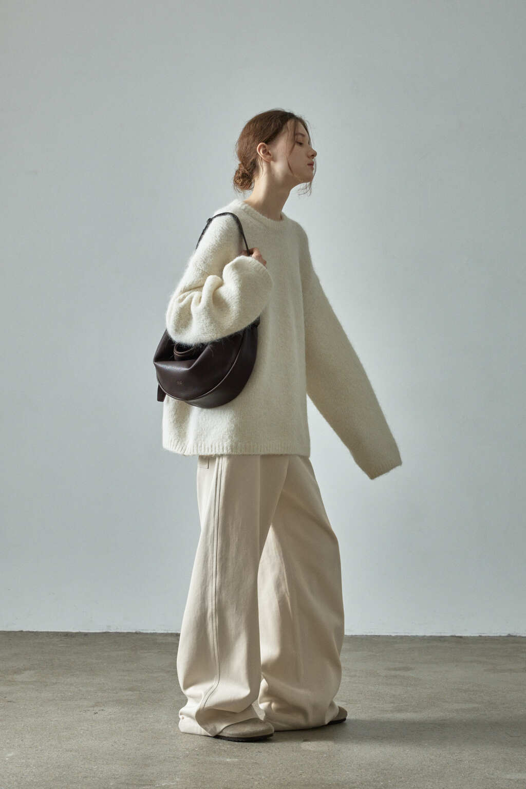Facade Pattern Alpaca Cloud Knitwear ivory