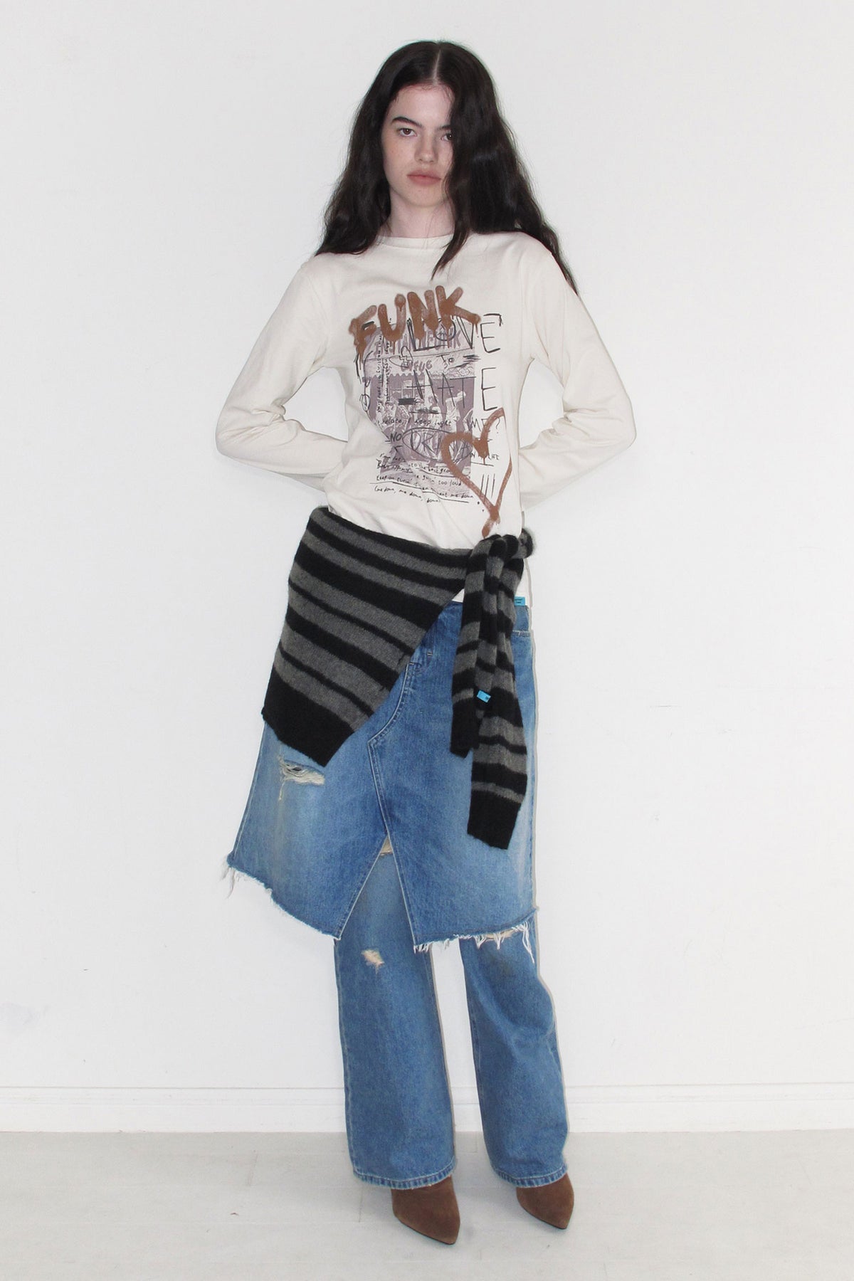 Instantfunk Vintage Funk Love Tee - Ivory