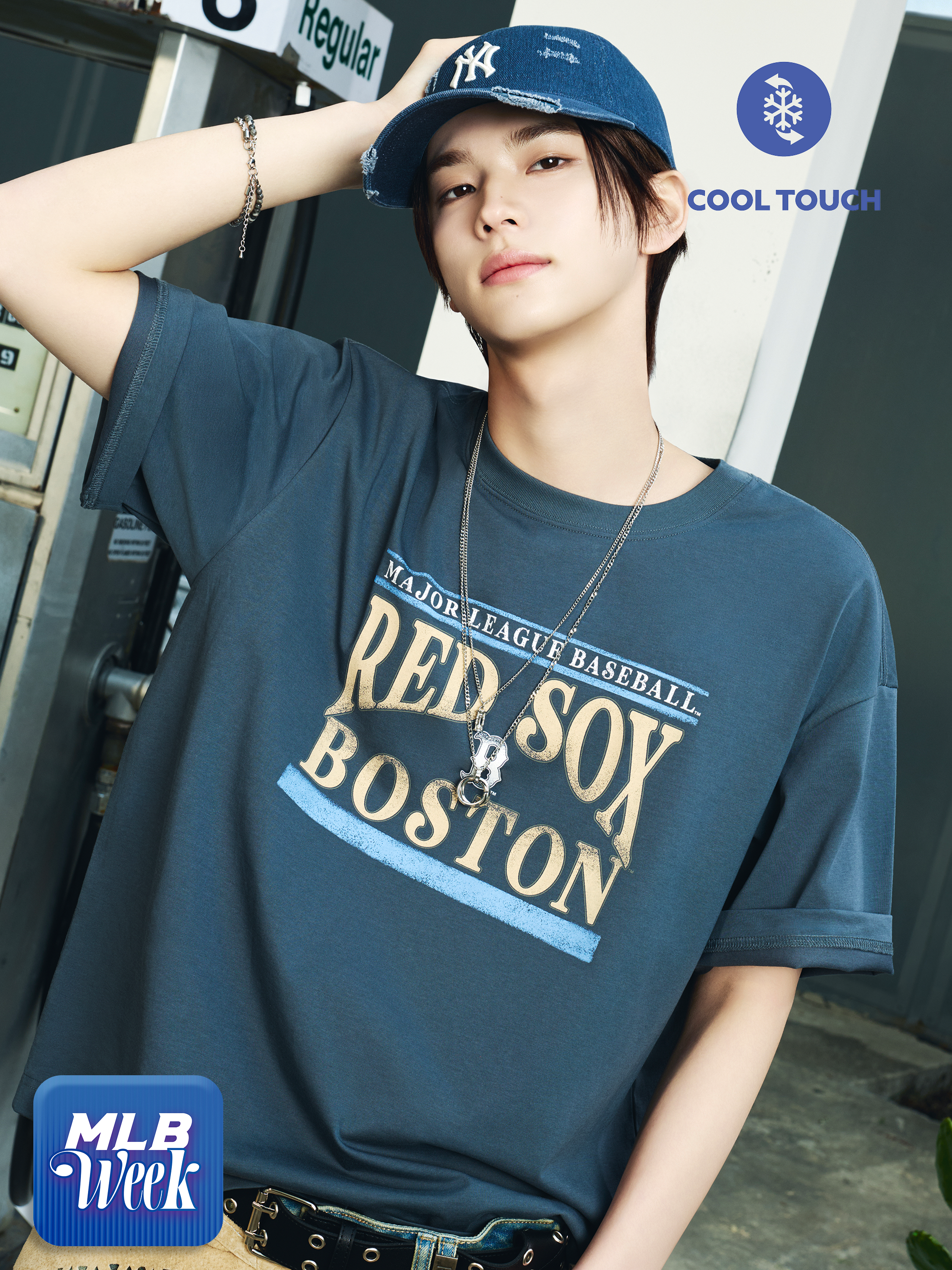 Mlb Hot Summer Graphic Oversized Short-Sleeve T-shirt Boston Red Sox