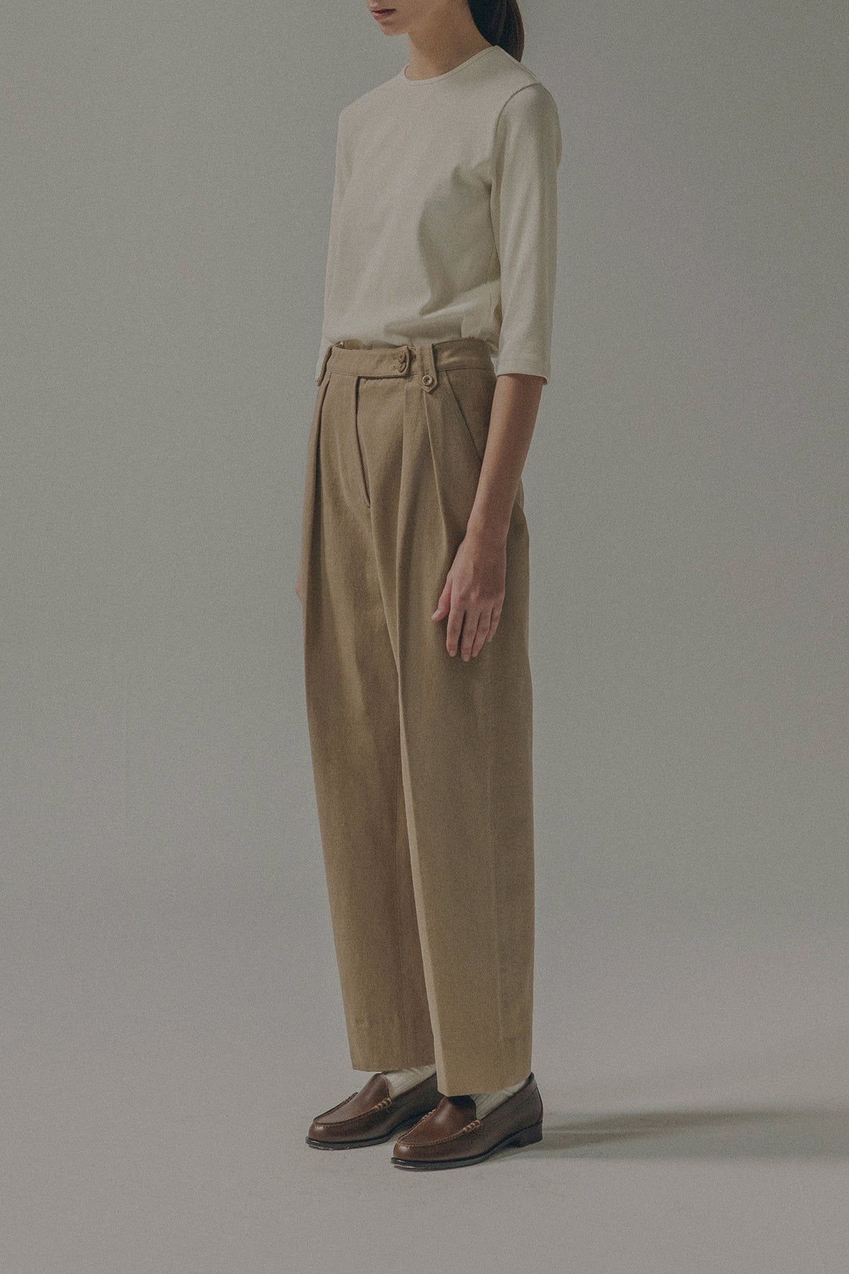 Nothing Written Terry school pants (Camel)