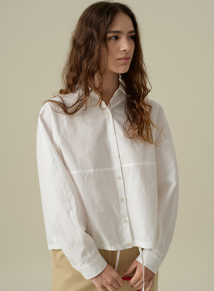 Mango Maniplease Dear Collar Blouse Ivory