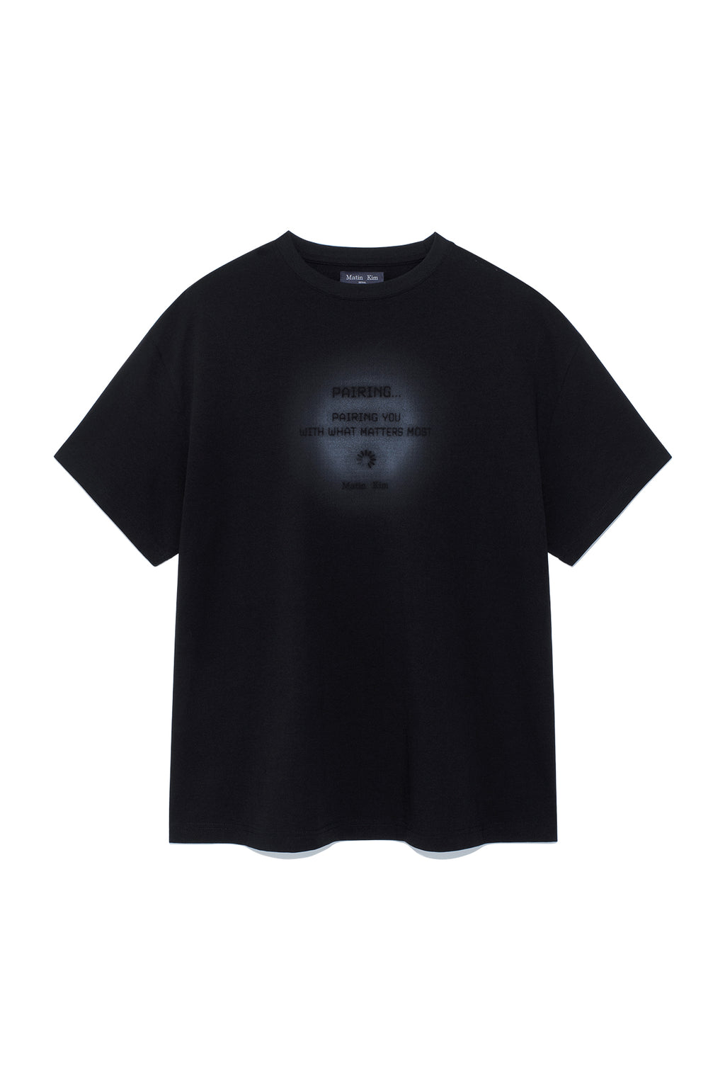 Matinkim Matin Kim Pairing Logo Printing Top For Men IN Black