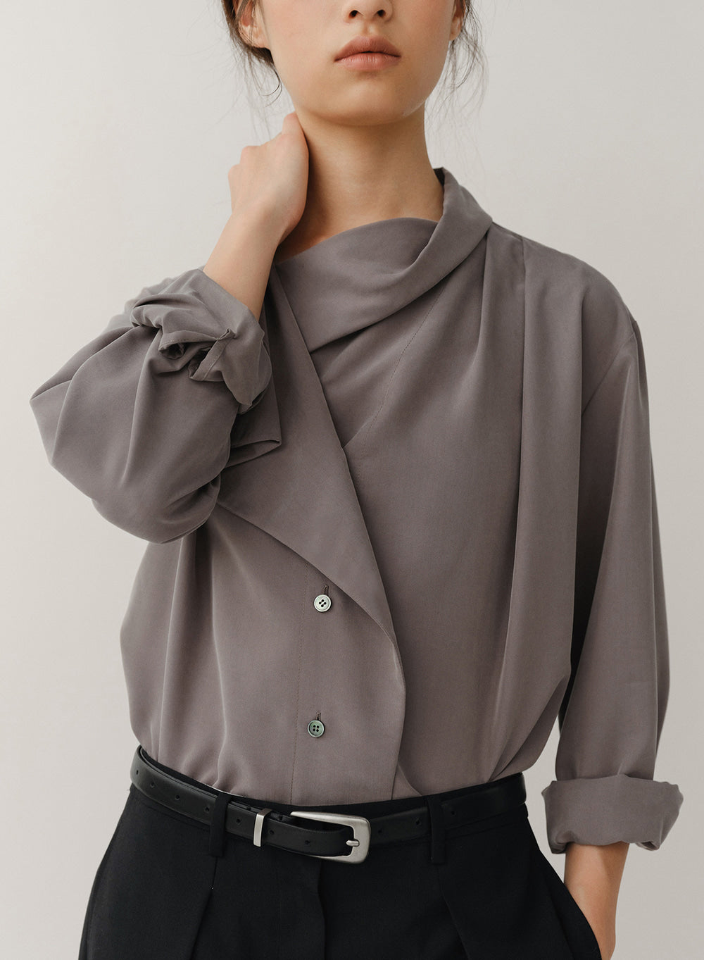 Kindersalmon Draped Casa Top Slate