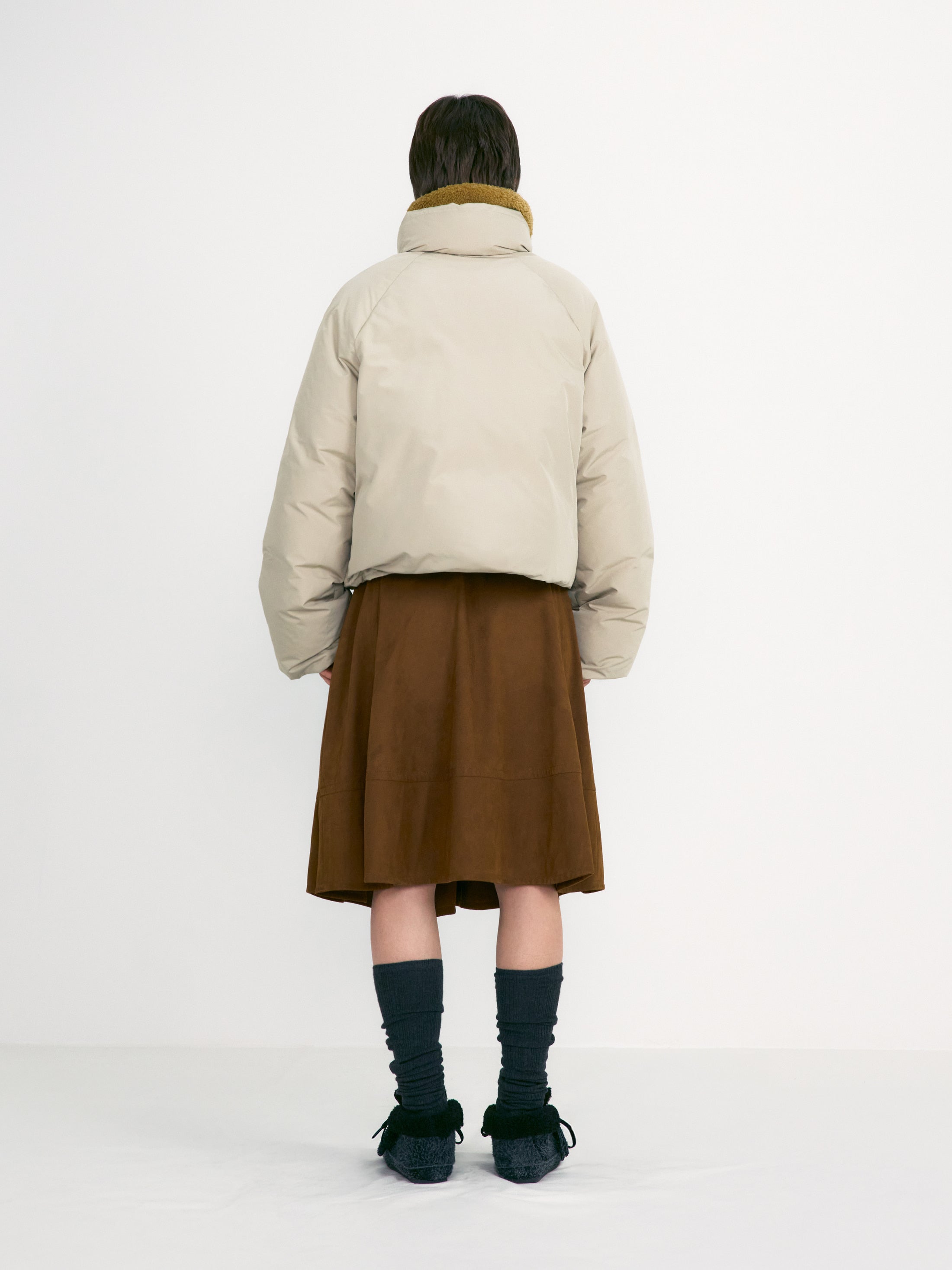 [low_classic] Suede Belted Skirt
Brown