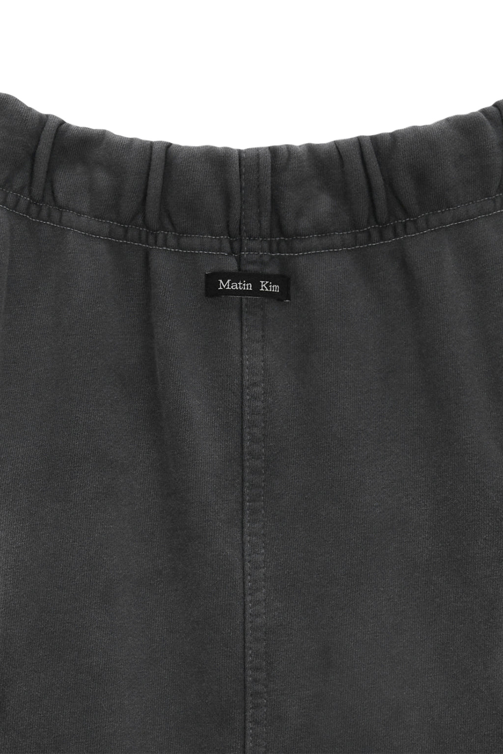 [matinkim] WASHED STRING CARGO SWEATSKIRT IN GREY