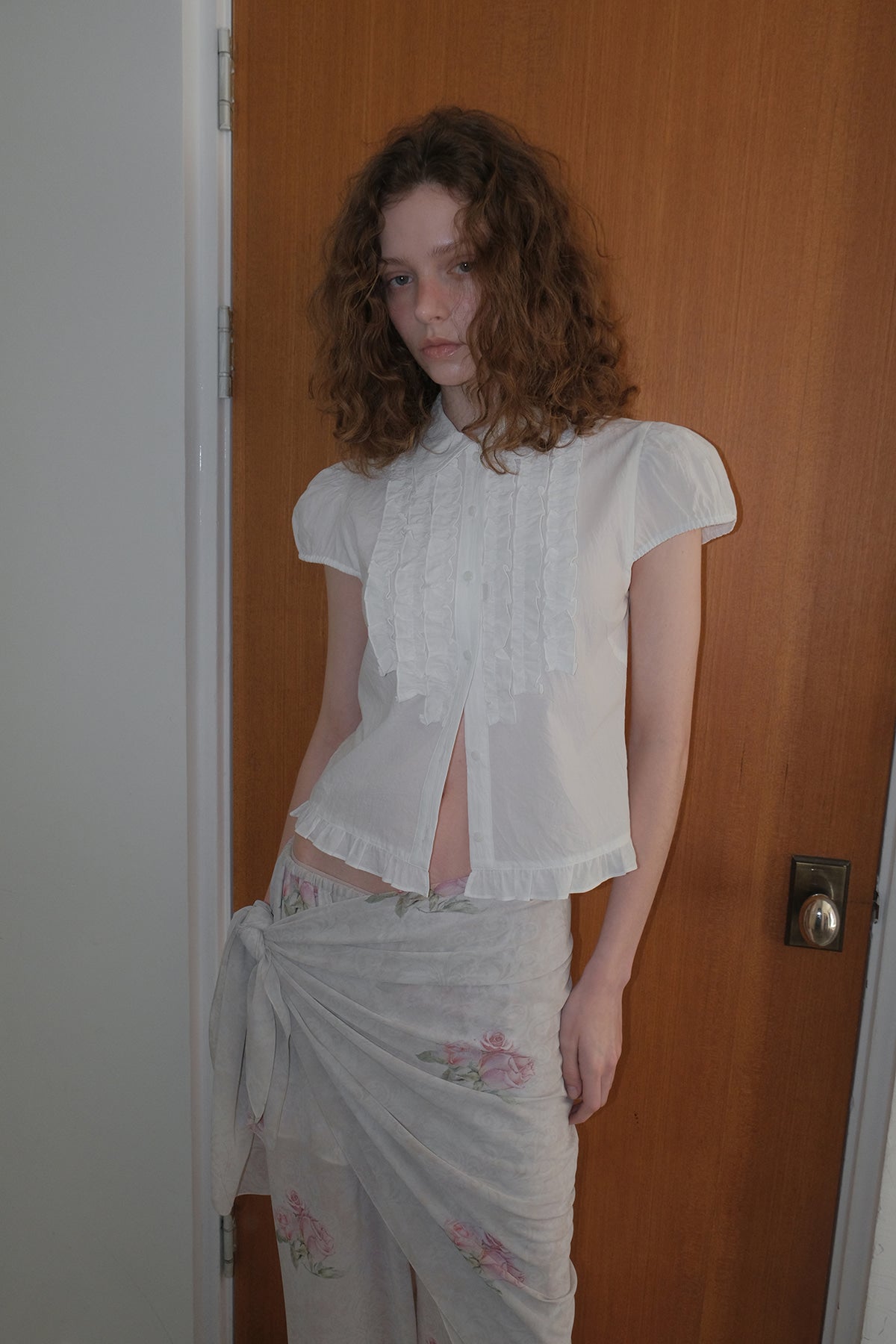 Overdueflair Victorian Frill Blouse White