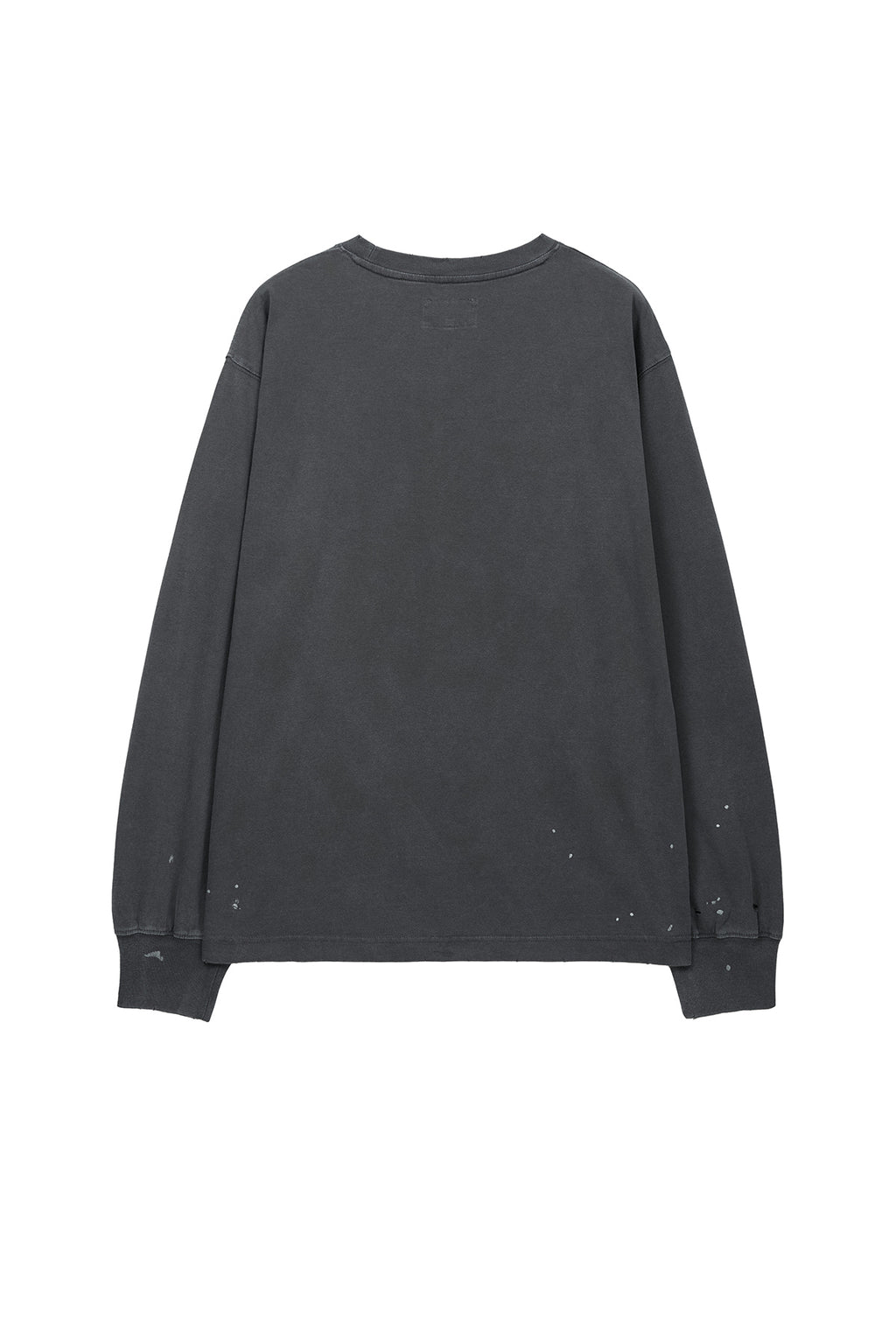 [matinkim] VINTAGE WASHED LOGO TOP IN CHARCOAL
