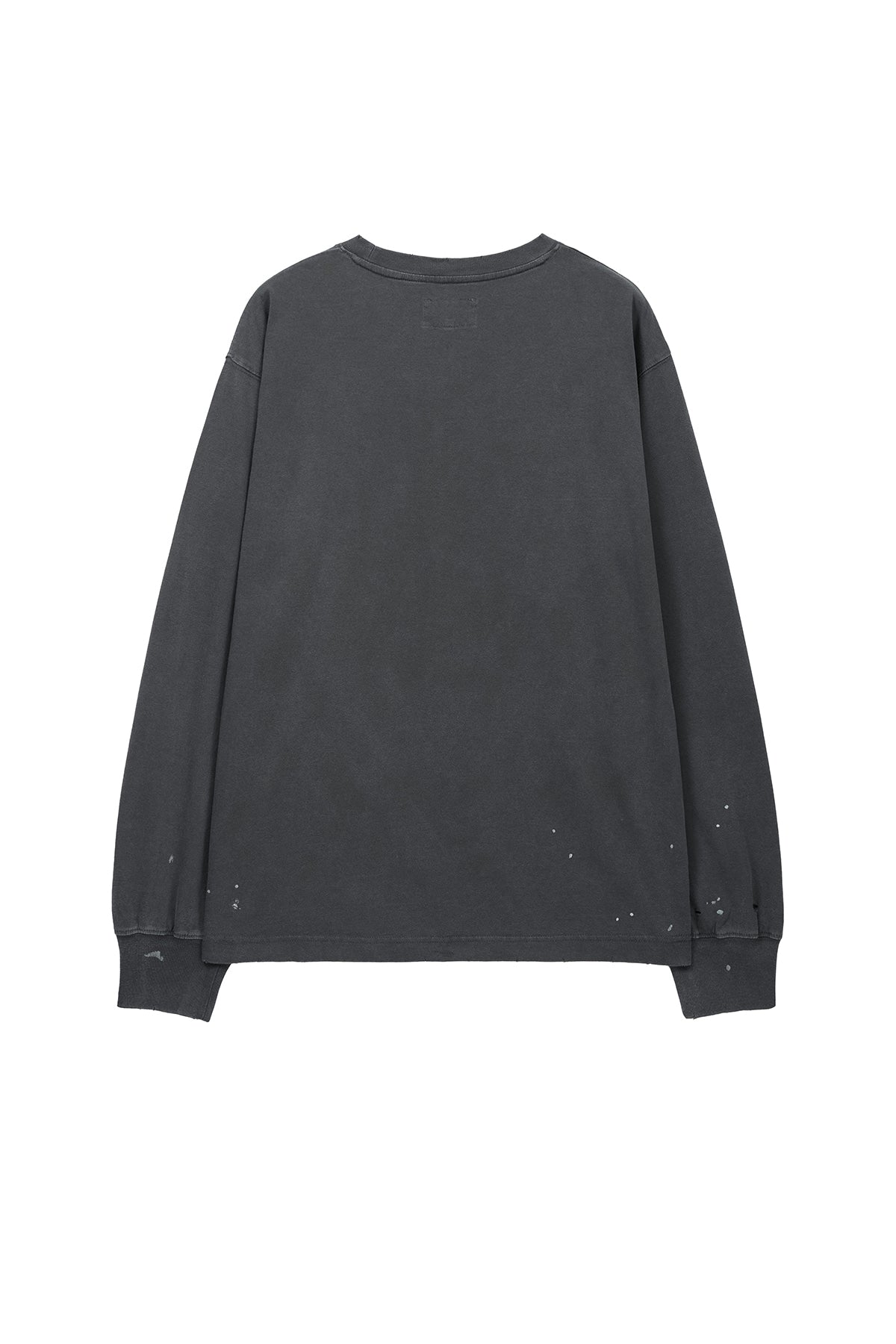 [matinkim] VINTAGE WASHED LOGO TOP IN CHARCOAL