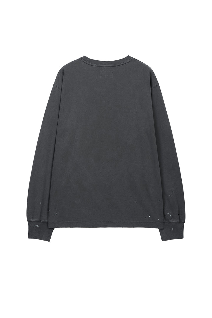 Matinkim Vintage Washed Logo Top IN Charcoal