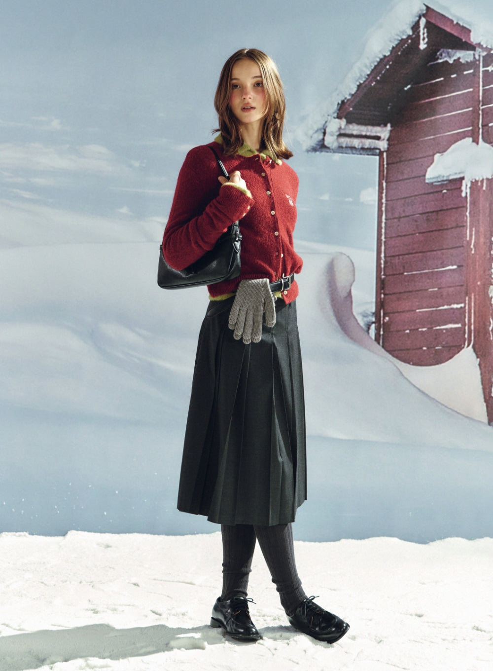 [satur] Belt Mini Shoulder Bag - Black