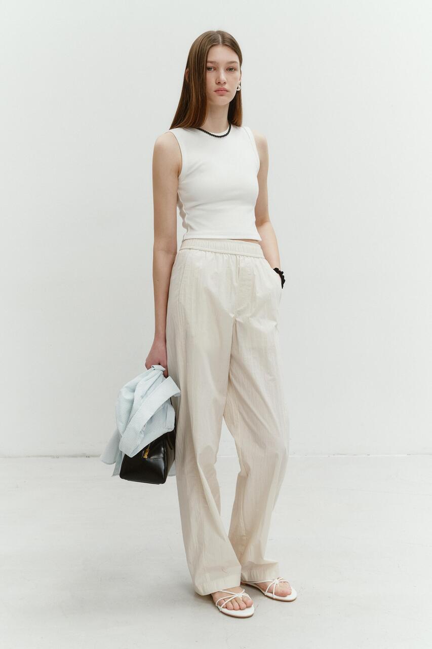 Dunst Relaxed Banding Pants Ecru