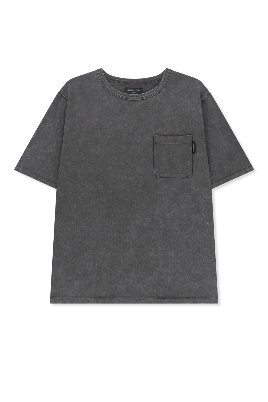 Matinkim Vintage Washed Pocket Top For Men IN Charcoal