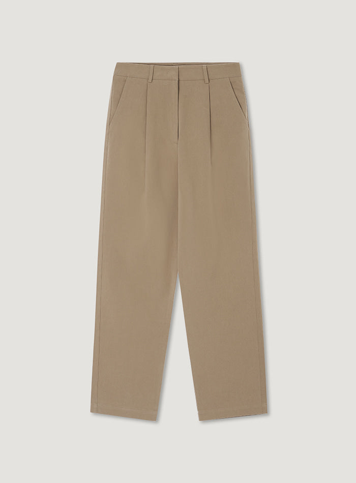 Mango Maniplease Pintuck Cotton Pants