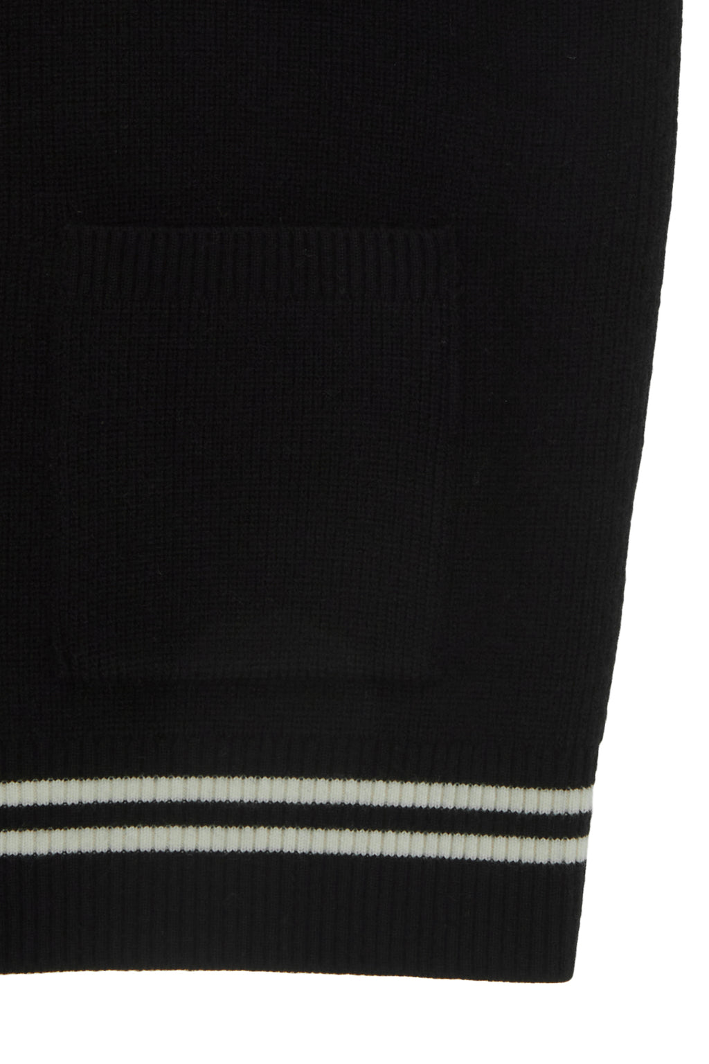 [matinkim] HOODY LOGO KNIT VEST FOR WOMEN IN BLACK
