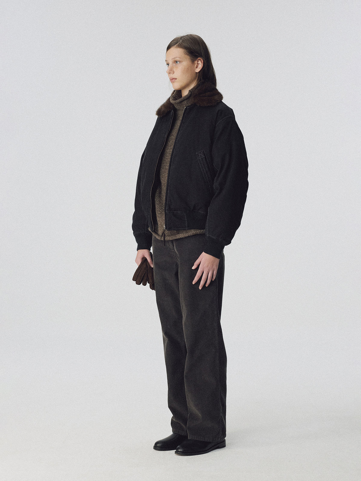 Nothing Written Maison pilot jacket (Black)
