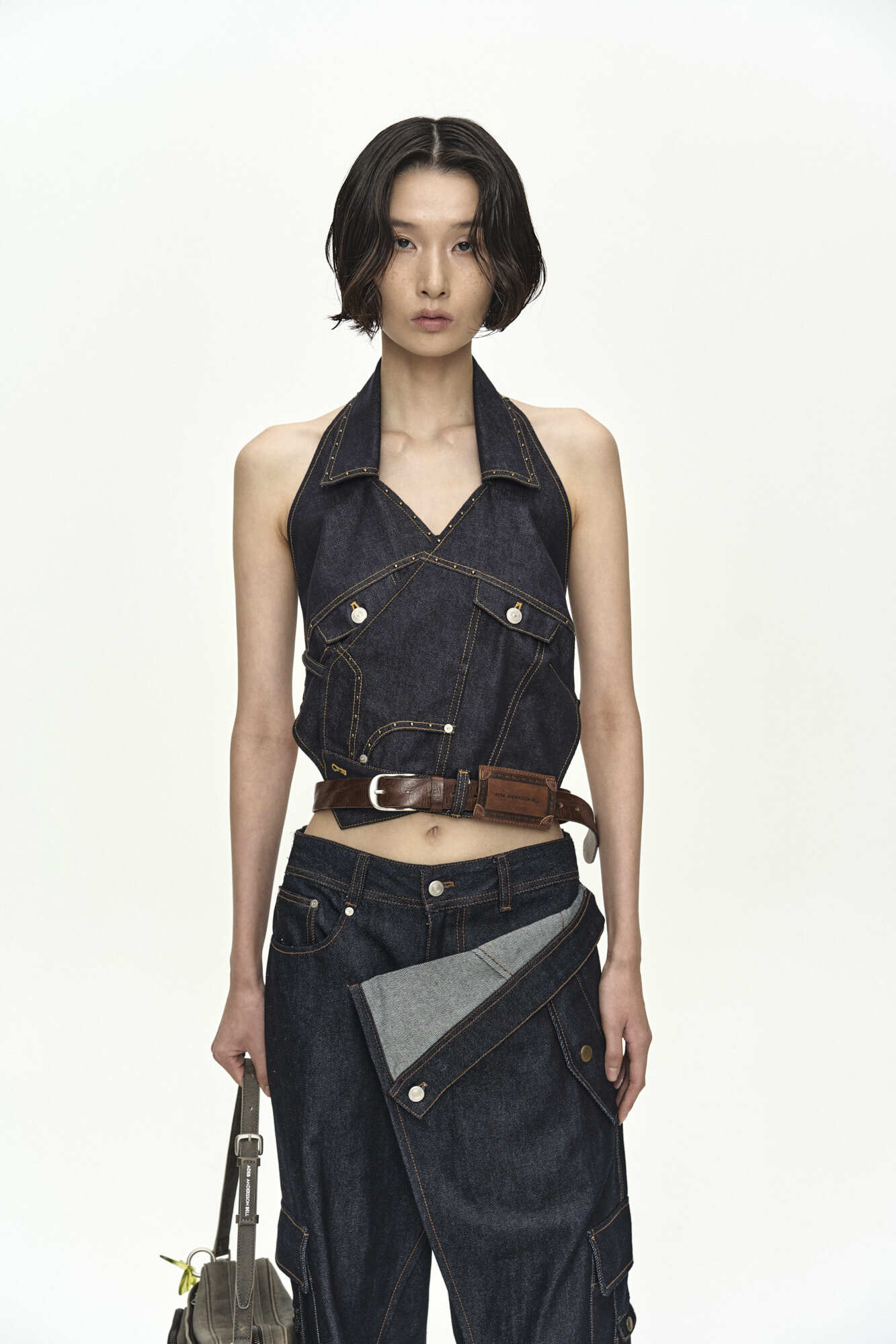 Andersson Bell Rigid Turnover Cargo Jeans