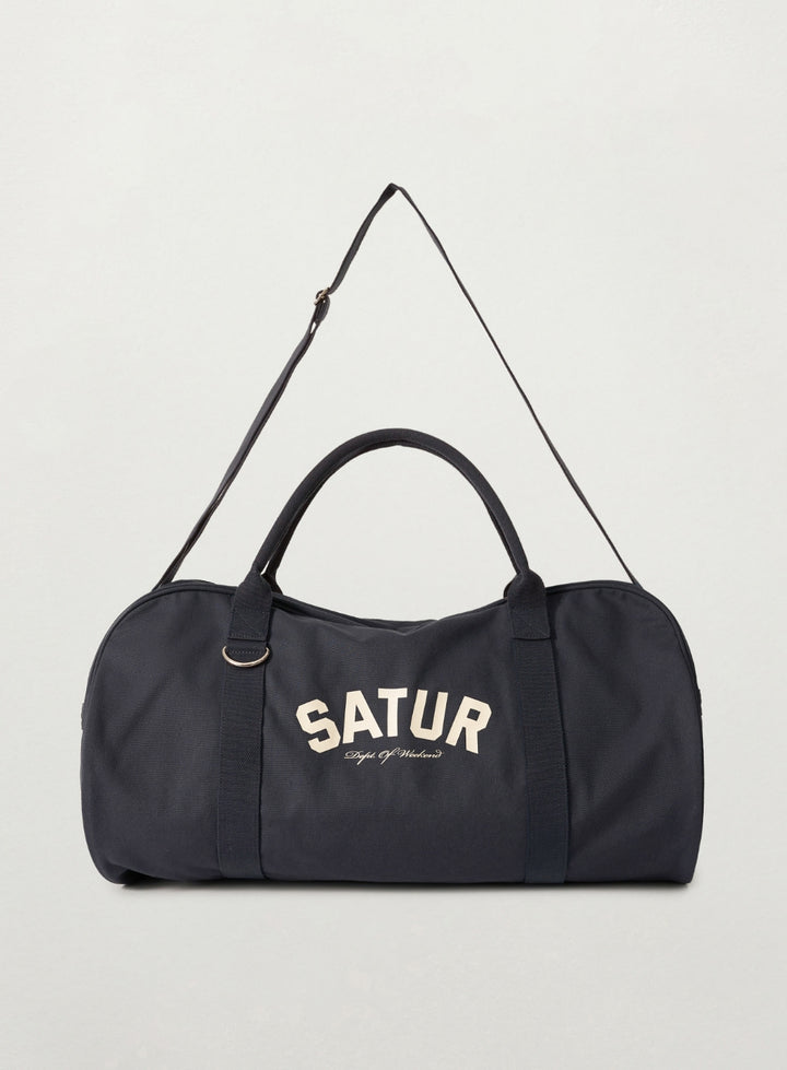 Satur Canvas Big Duffle Bag - Navy