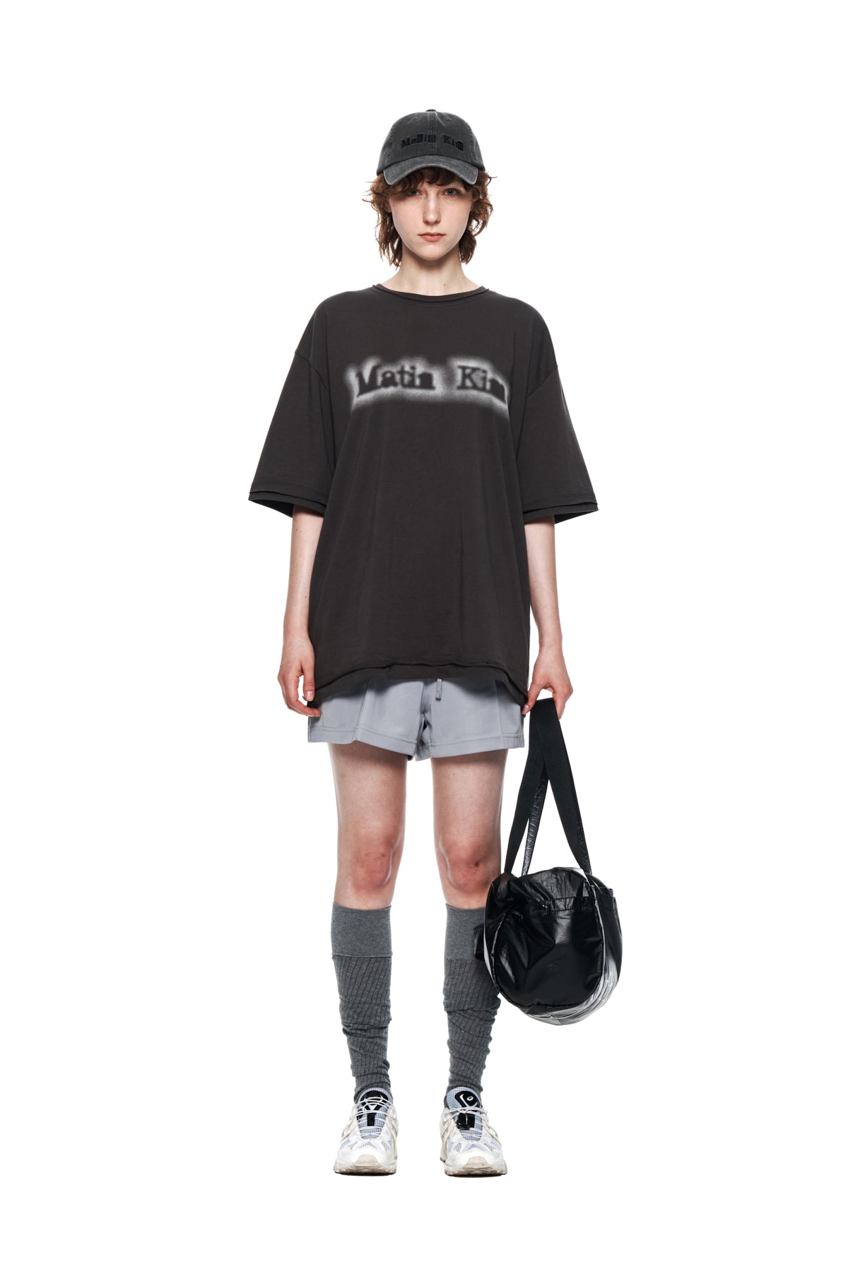 Matinkim Track Short Pants For Women IN Light Grey