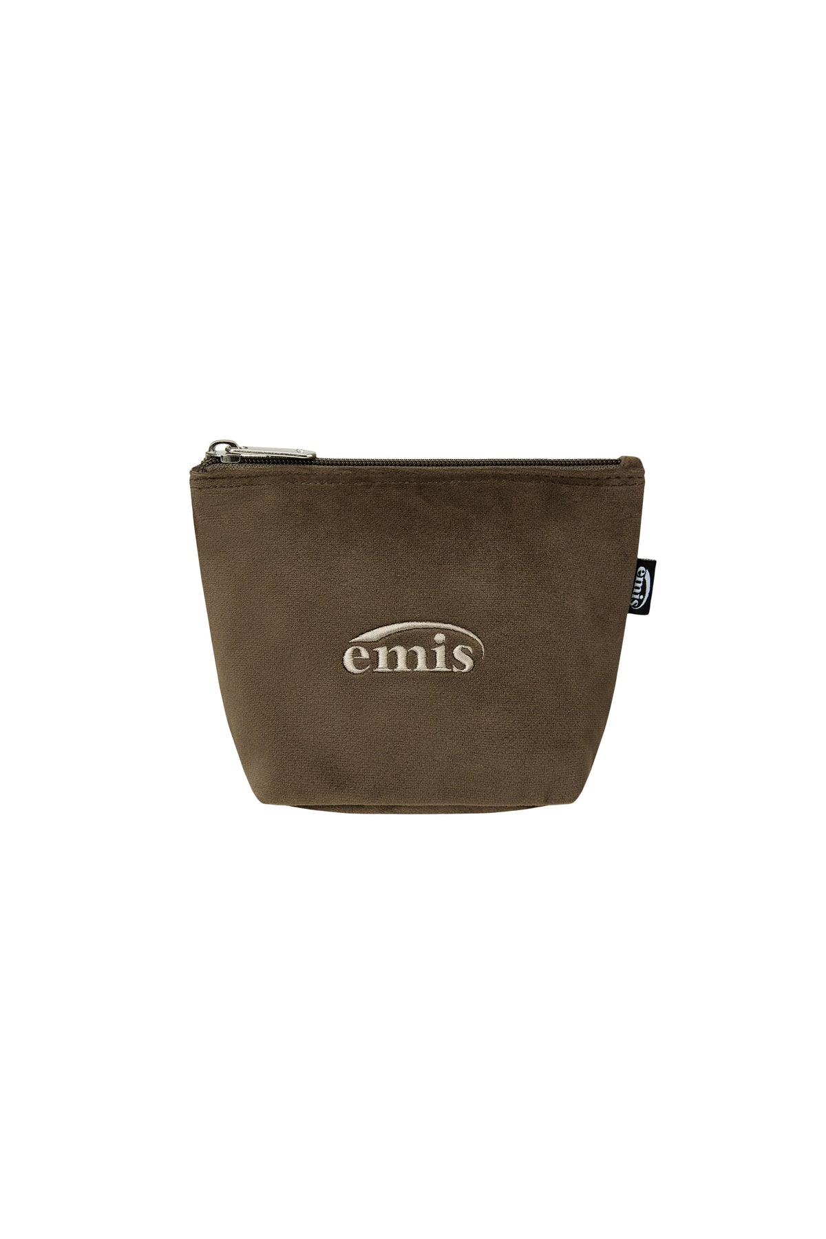 Emis Velvet Mini Pouch-Brown