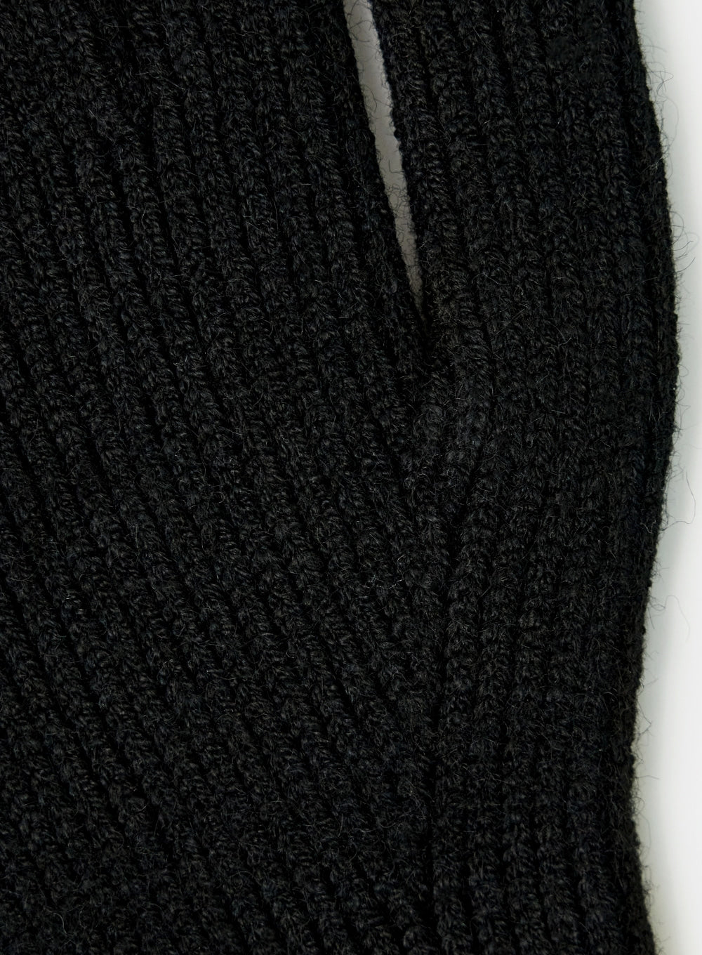 [satur] Classic Knit Gloves - Black