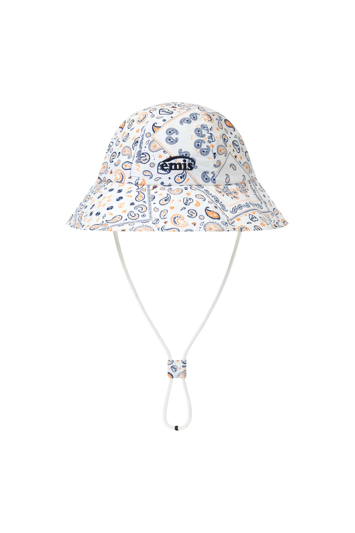 Emis Paisley Bucket Hat-White