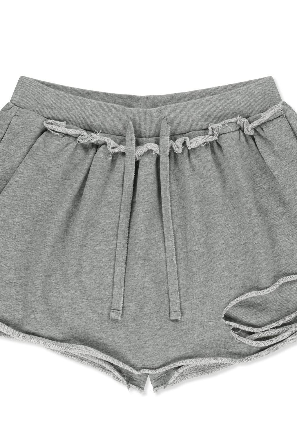 Matinkim Distressed Terry Skort Shorts IN Grey