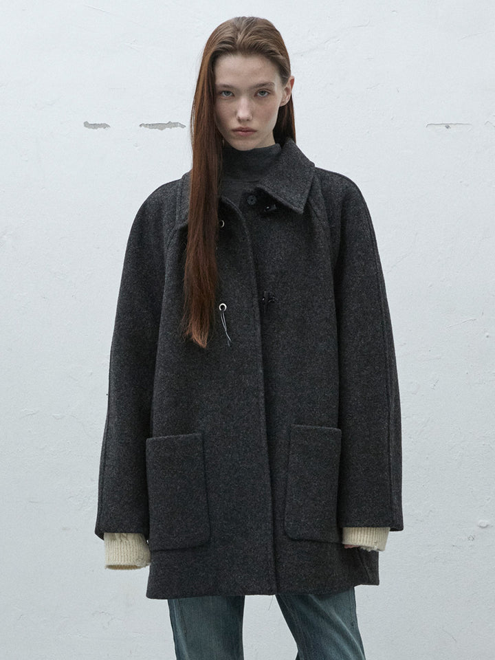 Raive Toggle Detail Oversized Coat
