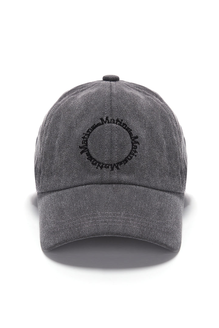 Matinkim Macaron Logo Ball Cap In Charcoal