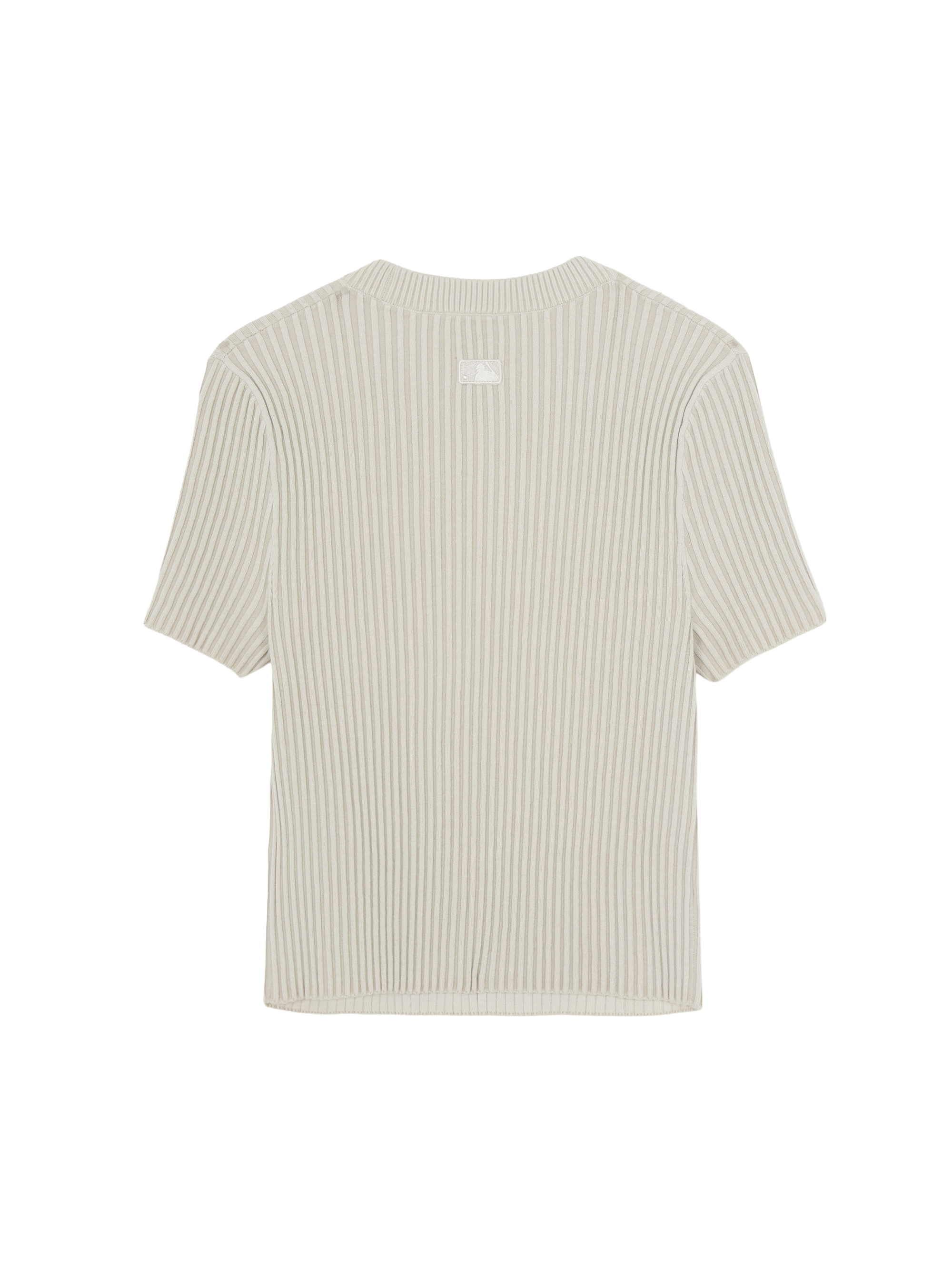 [mlb korea] Women's Basic Street Ribbed Short Sleeve Knit Pullover