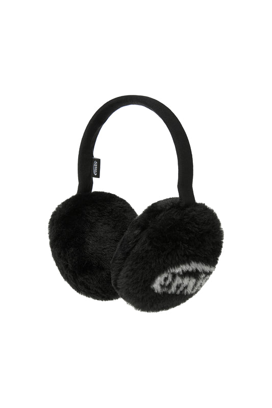LOGO JACQUARD EAR MUFF (RENEWAL)-BLACK