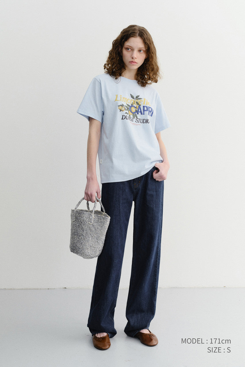 Dunst Unisex Limoncello T-Shirt Soft Blue