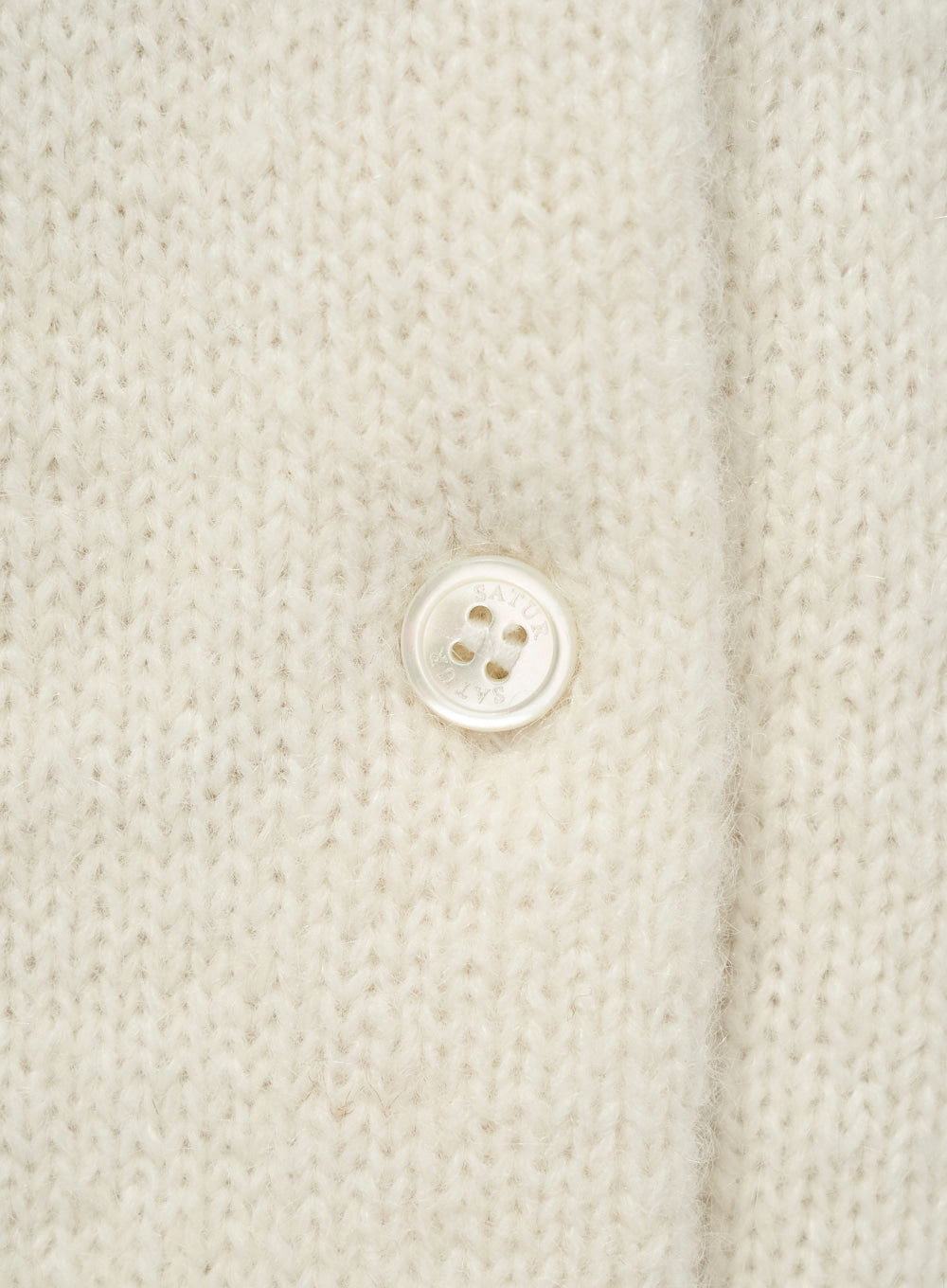 [satur] (W) Nordic Reverse Knit Cardigan - Natural Beige