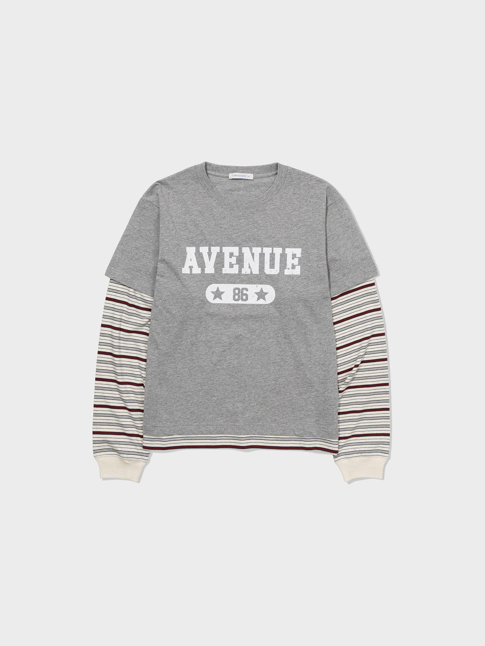 Low Classic Seongsu 86 Layered T-Shirts Melange Grey
