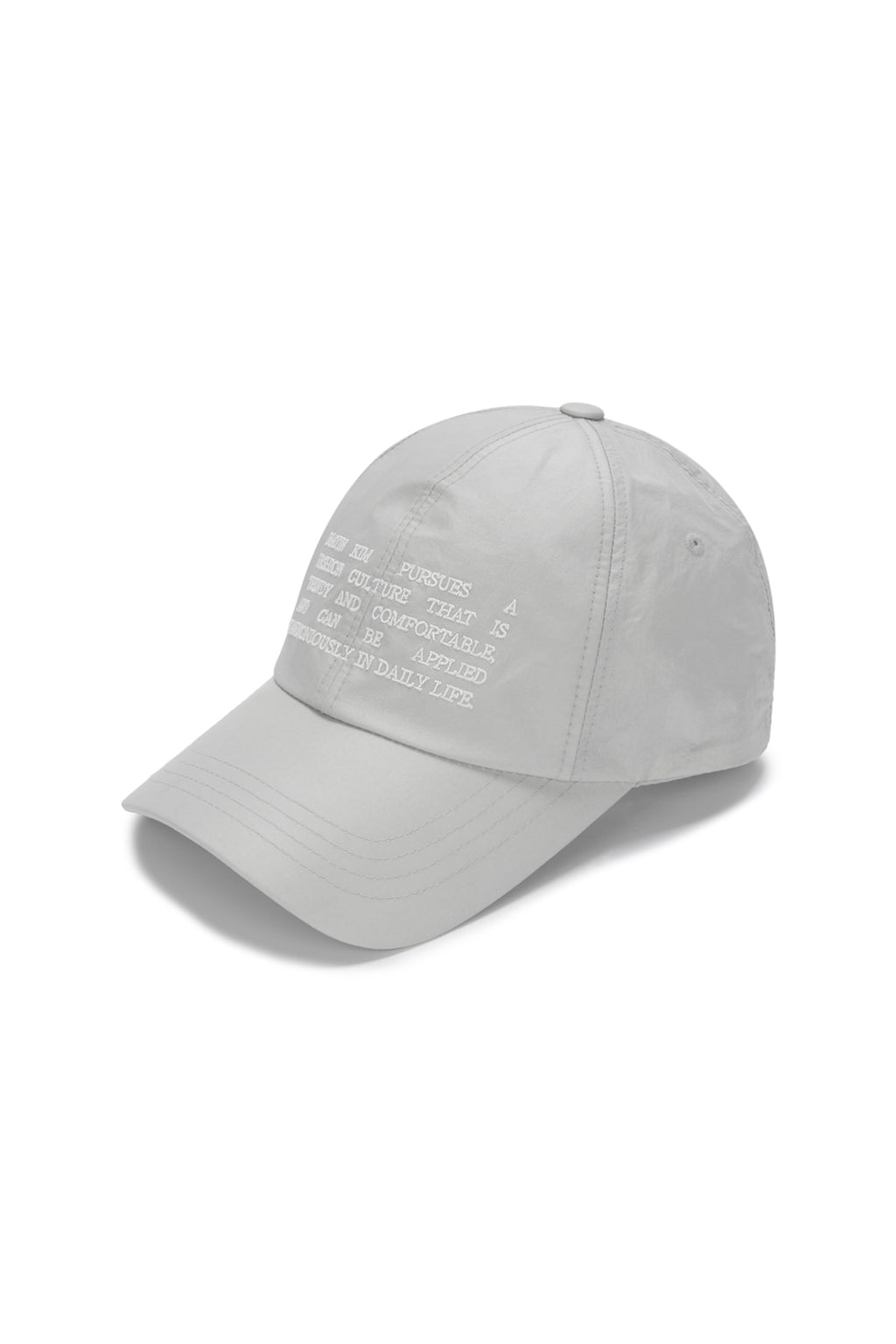 [matinkim] CRISP HERITAGE BALL CAP IN LIGHT GREY