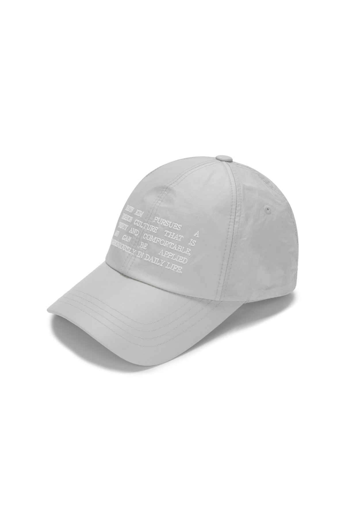 [matinkim] CRISP HERITAGE BALL CAP IN LIGHT GREY