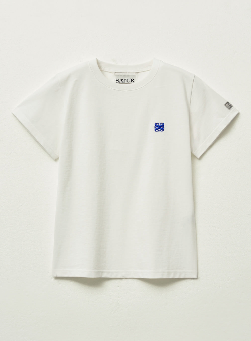 [satur] (W) Classic Small Logo T-Shirt - White