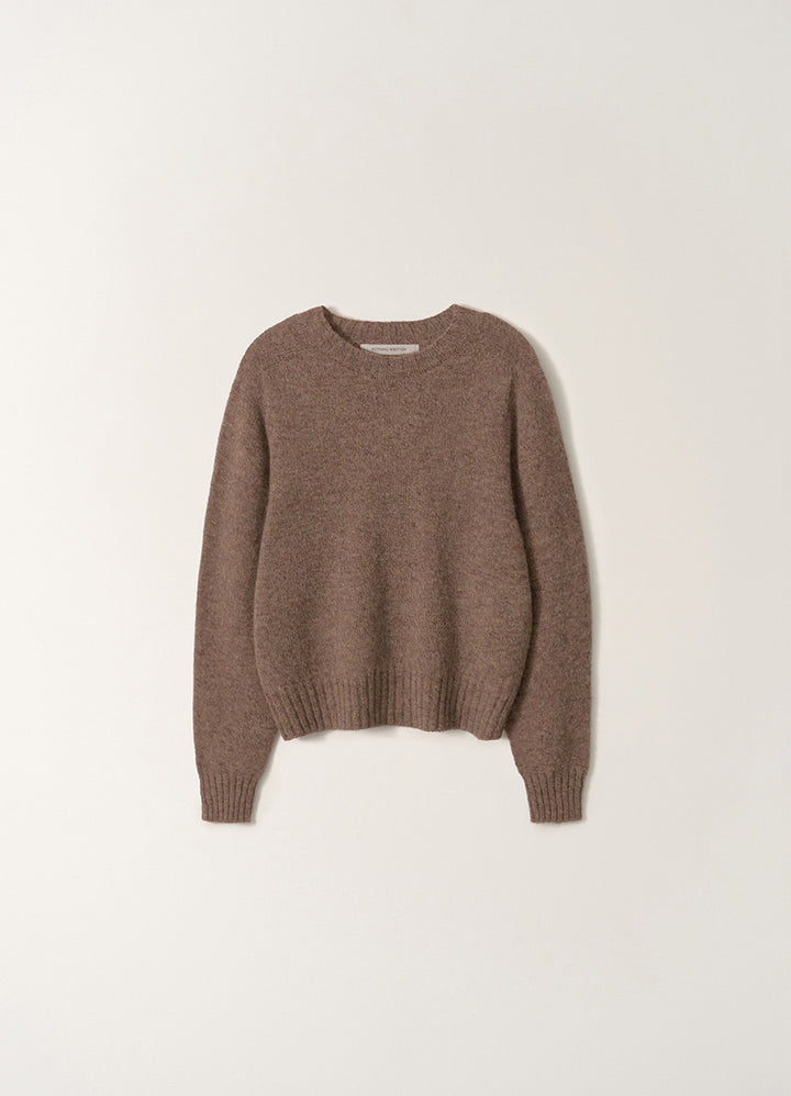 Nothing Written Kiri brushed wool pullover (Chestnut brown)