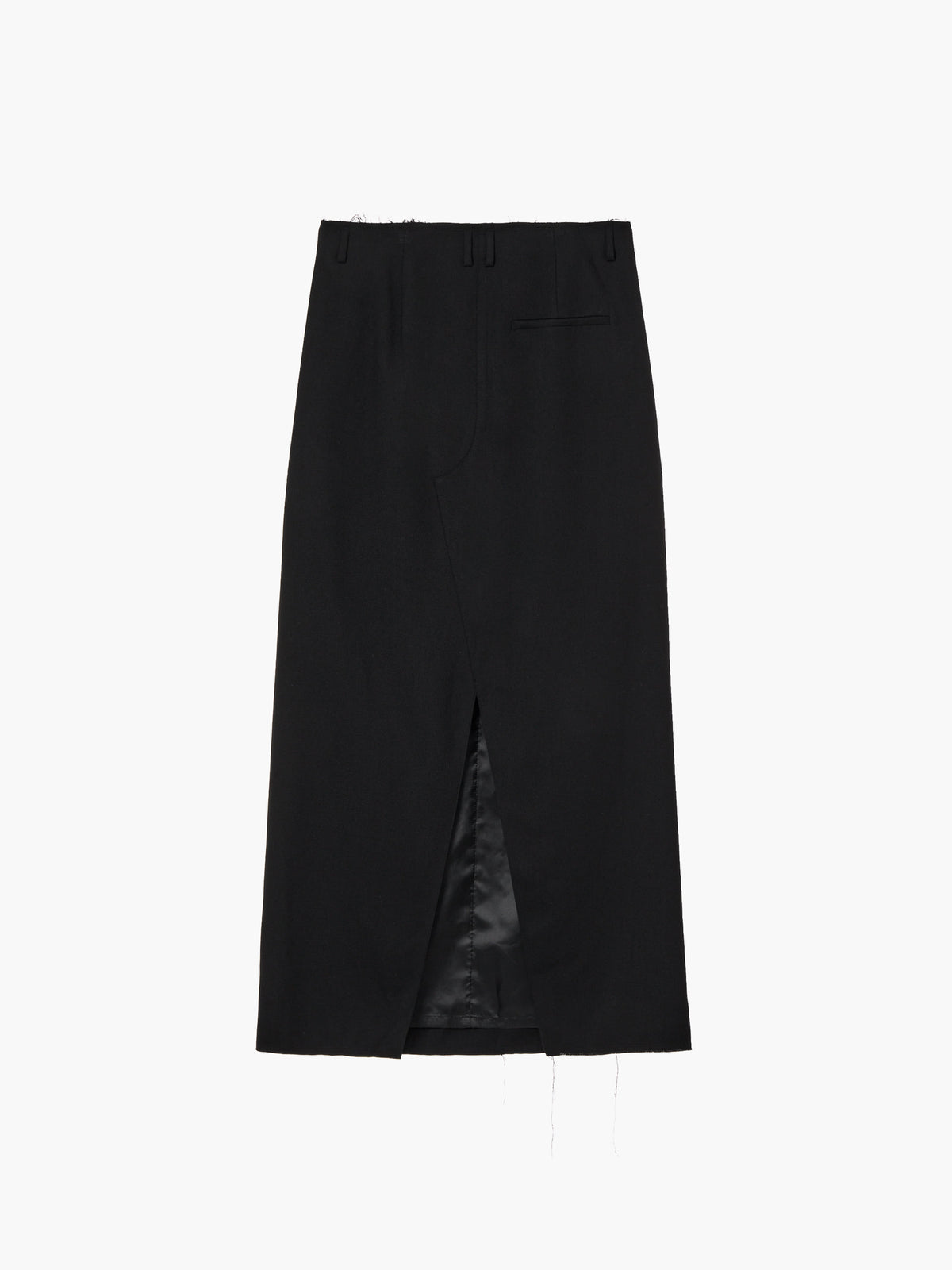 Margesherwood Cut-Off Maxi Skirt black