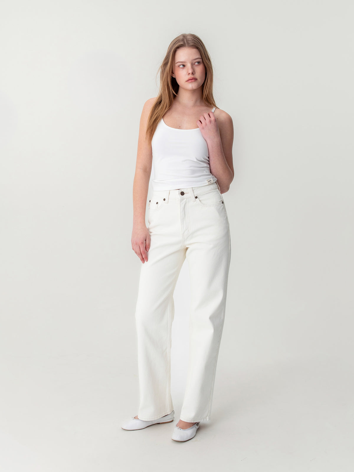GLOWNY The Emma Jeans (White)