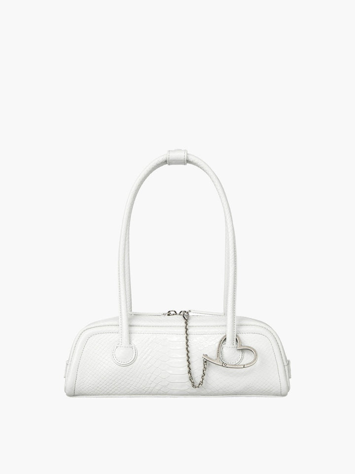 Margesherwood Soft Boston EW Mini off white python effect